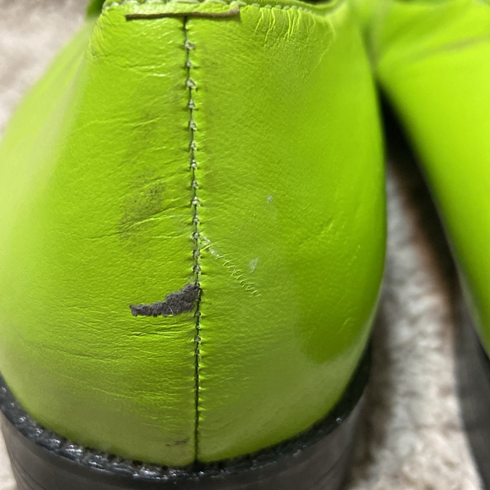 Men’s Lime Green Slip-on Loafers Giorgio Brutini 8 1/2 Leather uppers - Picture 4 of 9